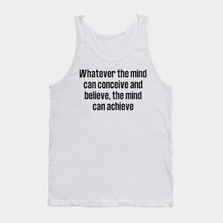 Motivational Achievement Napoleon Quote Tank Top